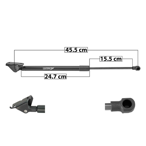 [51206] AMORTIGUADOR 5TA PUERTA TY AVANZA 12-21  45.5 24.7 15.5 139.38 63.22 152.87 69.34 GENERICA Derecho Trasera 5ta puerta 