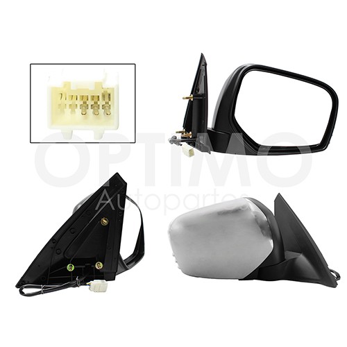 [7-AERS1303] ESPEJO MT L200 08-15 ELECT 3PIN CROM DER