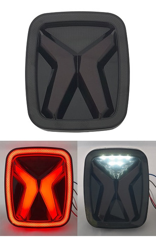 [002-0004-00] CALAVERA TIPO JEEP LED GLO CON FUNCIONES MICA HUMO 12-24V