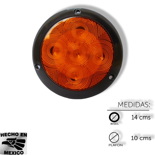 [ALEM364FA] PLAFON REDONDO SOBREPONER 4" 5 LED FIJO 