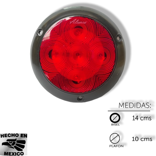 [ALEM364FR] PLAFON REDONDO SOBREPONER 4 5 LED FIJO R