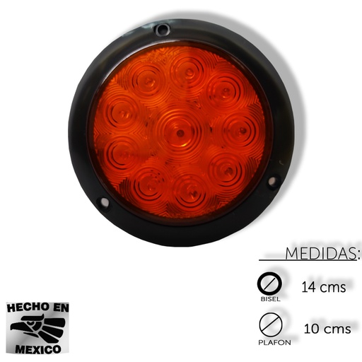 [ALEM367FA] PLAFON REDONDO TRASERO SOBREPONER 4 10LE