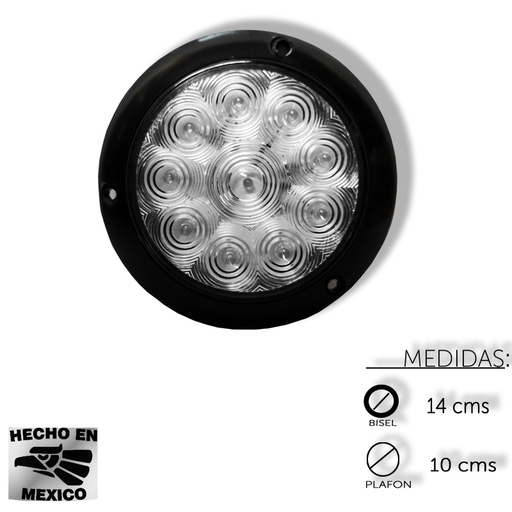 [ALEM367FC] PLAFON REDONDO TRASERO SOBREPONER 4 10 L