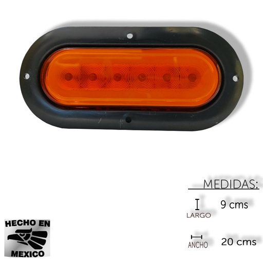 [ALEM381SA] PLAFON OVALADO HALLO 4 30 LED ESTROBO AM
