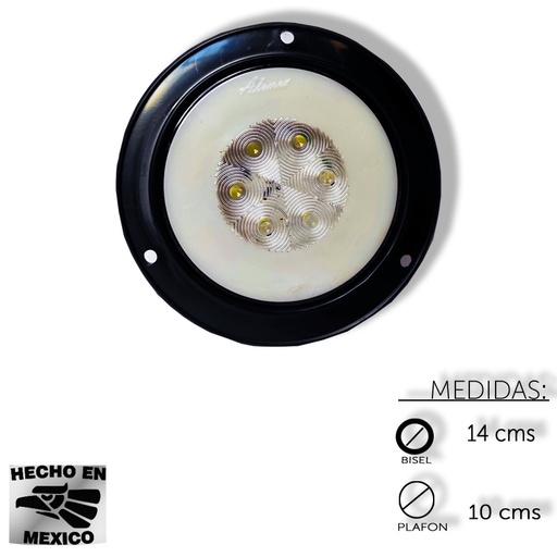 [ALEM382FC] PLAFON HALLO 4 21LED FIJO CRISTAL PRECIO
