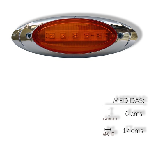 [ALEM384FA] PLAFON OVALADO LATERAL MILENIUM FIJO AMA