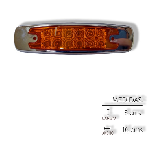 [ALEM392FA] PLAFON LATERAL PETERBITLT 12 LED FIJO AM
