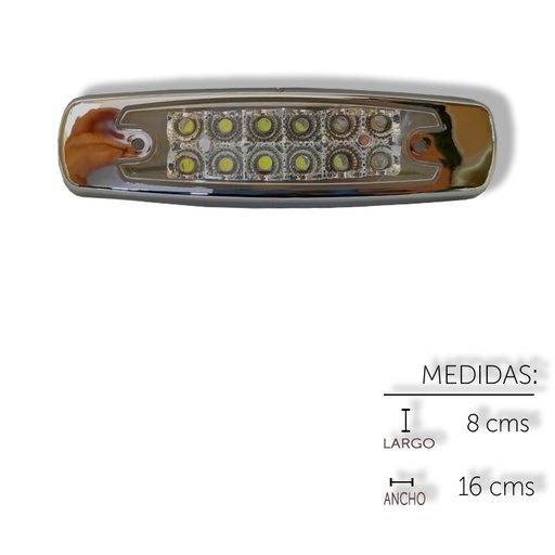 [ALEM392FC] PLAFON LATERAL PETERBITLT 12 LED FIJO CR