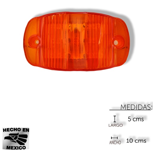 [ALEM393FA] PLAFON LATERAL 12 LED AMARILLO PRECIO NO