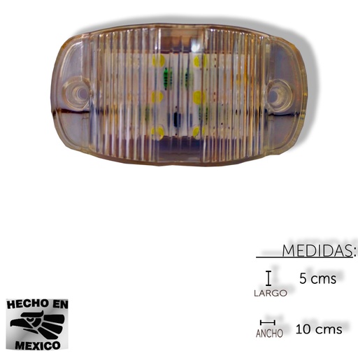 [ALEM393FC] PLAFON LATERAL 12 LED CRISTAL PRECIO NOR
