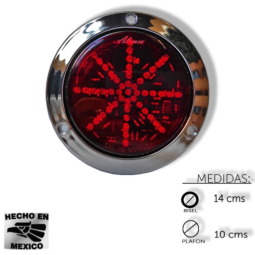 [ALEM394MR] PLAFON REDONDO TRS 4 49 LED C/MOVIMIENTO