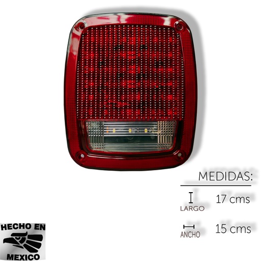 [ALEM416F] CALAVERA T/JEEP PLASMA 39 LED FIJA