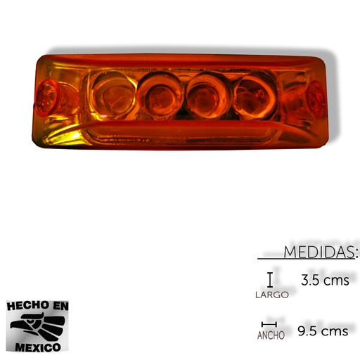[ALEM428FA] PLAFON LATERAL KENWORTH TOR 4 LEDS FIJO 