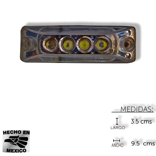 [ALEM428FC] PLAFON LATERAL KENWORTH TORN 4 LEDS FIJ 