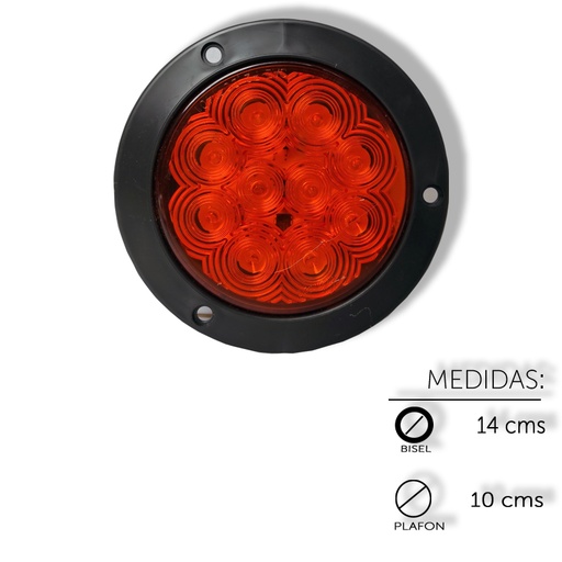 [ALEM435CA] PLAFON REDONDO 4 10 LED HULE CODIG ESTRO