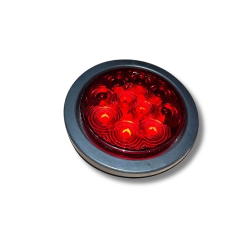 [ALEM435FR] PLAFON REDONDO 4 10 LEDS HULE FIJO ROJO 
