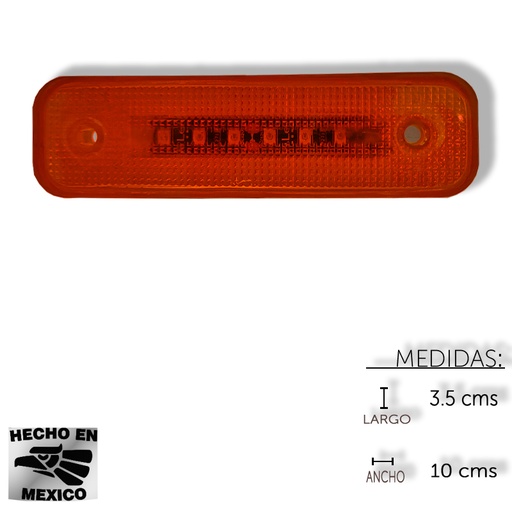 [ALEM464FA] PLAFON KENWORTH PLASMA 6 LEDS AMARILLO