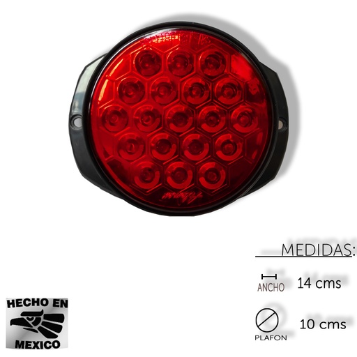 [ALEM465MR] PLAFON REDONDO TRASERO 4 19 LED C/MOVIMI