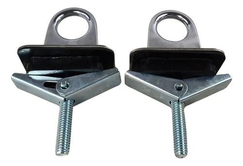 [ARGO001] ARGOLLA BASE CUADRADA CROMADA PAR