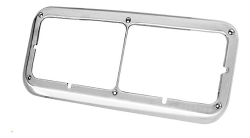 [008-B020] BISEL KENWORTH DOBLE RECT. CROMADO