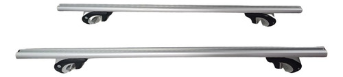 [BAL091A] BARRA PORTA EQUIPAJE P/TOLDO ALUMINIO C/LLAVE 130 CMS BASE NEGRO BARRA GRIS/NEGRO JGO