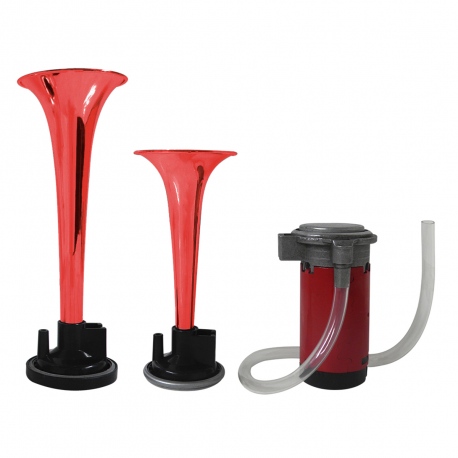 [BONA8503] BOCINA NEUMATICA 2 CORNETAS C/COMPRESOR