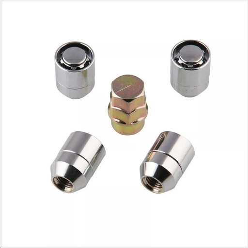 [CANT85007] CANDADO TUERCA 1/2 ACERO 4 TUERCAS Y 2 L