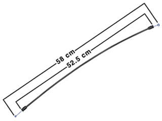 [CCR0502300] CHICOTE CERRADURA FD LOBO DEL 58cms