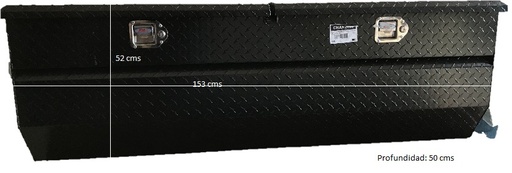 [CHAN2X60] CAJA HERRAMIENTA 60" 2 TAPAS ALUMINIO NE