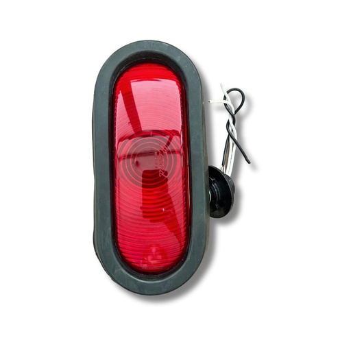 [009-2703-02] PLAFON EMBUTIDO OVALADO HULE C/SOQ ROJO 