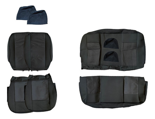 [CUBA010] CUBRE ASIENTO KIA RIO 19-21 NEGRO 
