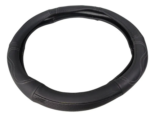 [FP301A] CUBRE VOLANTE "M" PIEL LINEA PLUS NEGRO/