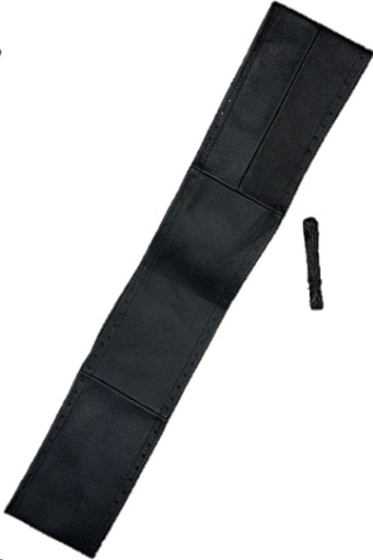 [CUBV021] FUNDA DE VOLANTE BRONX PIEL TEJIDA NEGRA