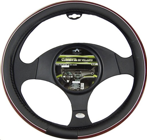 [CUBV85001] CUBRE VOLANTE X7 NEGRO /MADERA