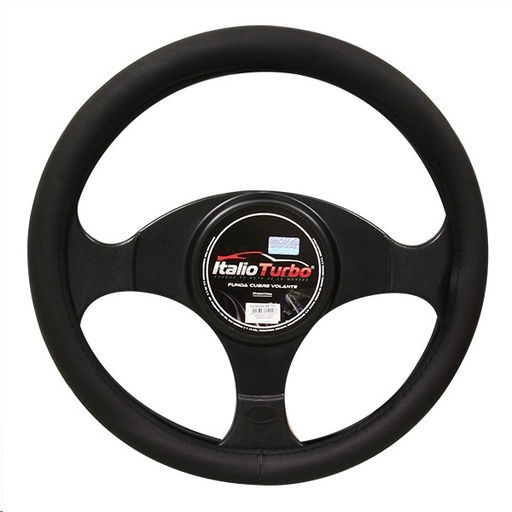 [CUBV85006] CUBRE VOLANTE VINIPIEL NEGRO "L"