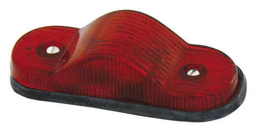 [009-P025-R] PLAFON GUSANO 6X2" ROJO