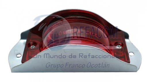 [009-P026-R] PLAFON BLINDADO SQ OCULTO 5.4X2" ROJO