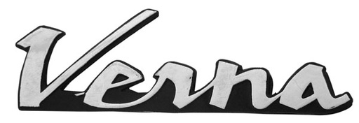 [EMB-0599-02] EMBLEMA LETRERO VERNA CROMO