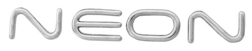 [EMB-0654-01] EMBLEMA LETRERO DODGE CROMO (NEON)