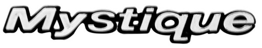 [EMB-0672-02] EMBLEMA LETRERO MYSTIQUE CROMO