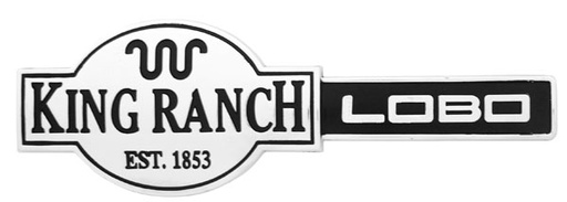 [EMB-0691-01] EMBLEMA LETRERO KING RANCH FD LOBO CR