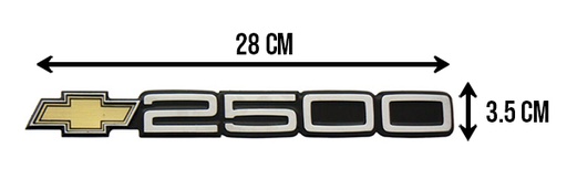 [EMB-0778-03] EMBLEMA LETRERO 2500 CV 85-91 CRO