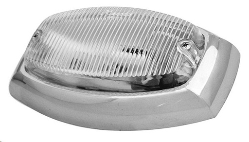 [009-P034-C] PLAFON LUZ INTERIOR 6.5X4" CRISTAL