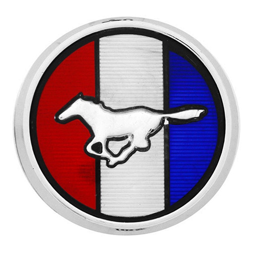 [EMB-0820-03] EMBLEMA LOGO DECORATIVO MUSTANG BANDERA