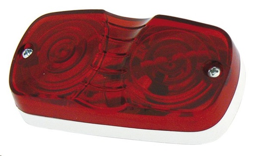 [009-P039-R] PLAFON HELLA C/TORNILLO 2X4= ROJO