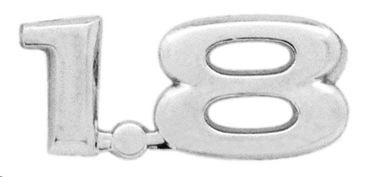 [EMB-1536-01] EMBLEMA LETRERO 1.8 CV CORSA CROMO