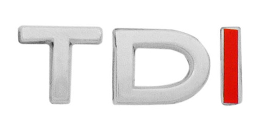 [EMB-1565-06] EMBLEMA LETRERO TDI BORA DIESEL CROMO