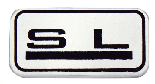 [EMB-2065-01] EMBLEMA LOGO DECORATIVO RECT SL ACERO JG