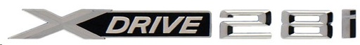[EMB-2661-02] EMBLEMA LETRERO XDRIVE 28i CROMO