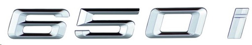 [EMB-3114-01] EMBLEMA LETRERO 650i BMW CROMO